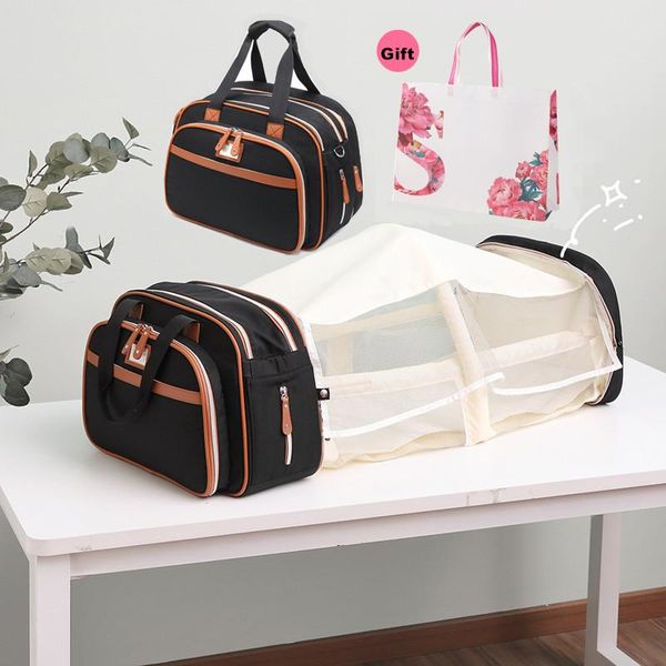 

diaper bags bag in the maternity big baby storage organizers tote pouch sleeping travel changing beds portable crib for mom