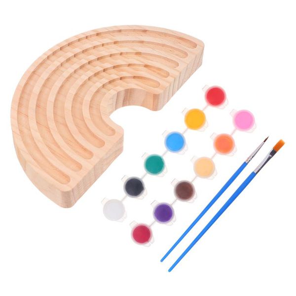 

decorative flowers & wreaths 1 set wood craft diy deskdecoration for home