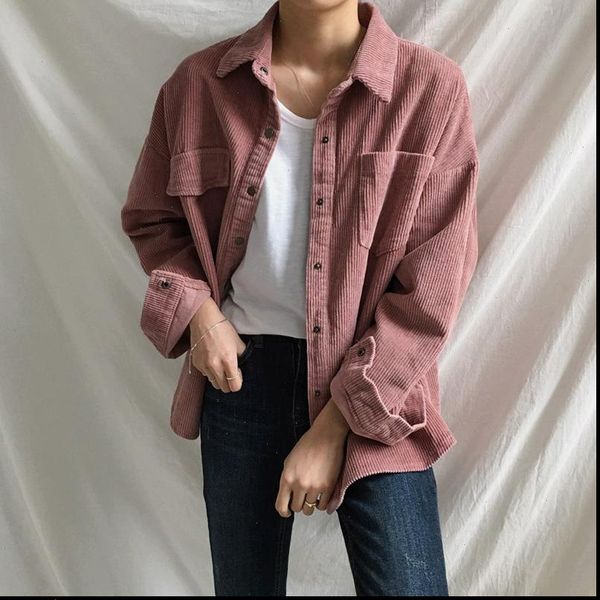 

womens jackets spring and autumn corduroy jacket female coat with pockets plus size winter women streetwear casual clothing, Black;brown