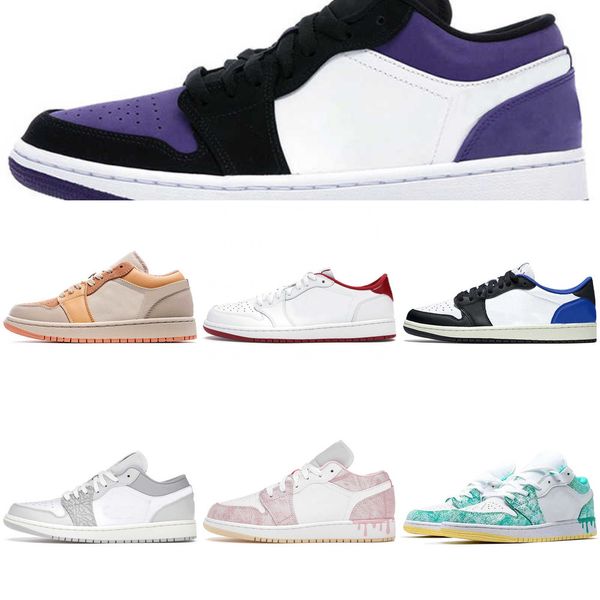 

1 low basketball shoes 1s women mens jumpman trainers fragment travis scotts varsity red chicago flip grey elephant paint drip sports5r2o