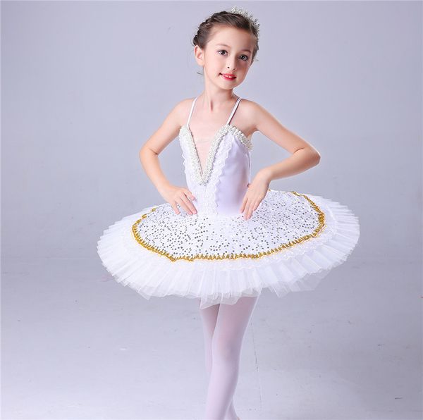 

2021 new childrens swan lake dance skirt girl ballet skirt white professional ballet tutu skirt, Black;red