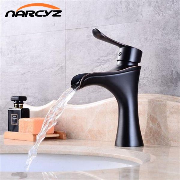 

bathroom sink faucets black water faucet orb facet and cold mixer basin tap waterfall b526