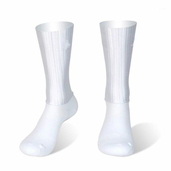 

sports socks anti slip silicone summer aero whiteline cycling men bicycle sport running bike calcetines ciclismo1, Black