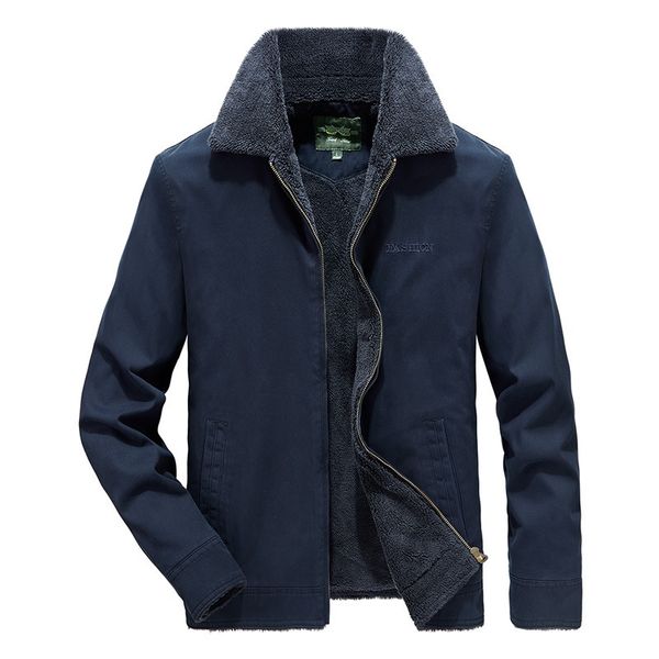 

winter coats coating warm cotton men's wear in addition to velvet military engine tactical lapel jacket masculine cothes q77v, Black;brown
