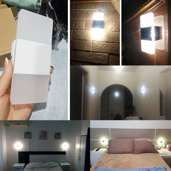 

led wall lamp up and down wall light aluminum corridor aside stair lighting light