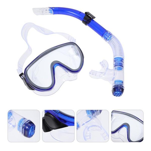 

diving masks 1 set dry snorkel mask snorkeling gear with tube and seal