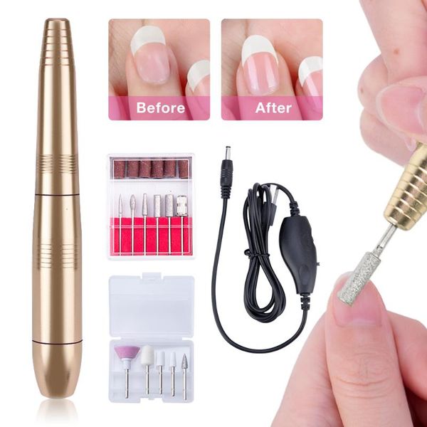 

nail drill & accessories professional electric pen handle file polish grinding handpiece for manicure pedicure machine art tools