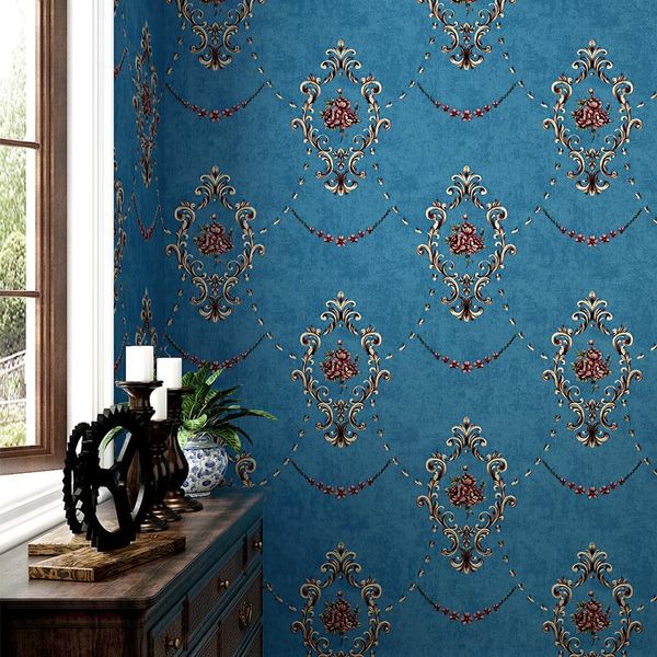

wallpapers american style 3d vintage rustic floral wall papers home decor wallpaper for living room background walls contact paper