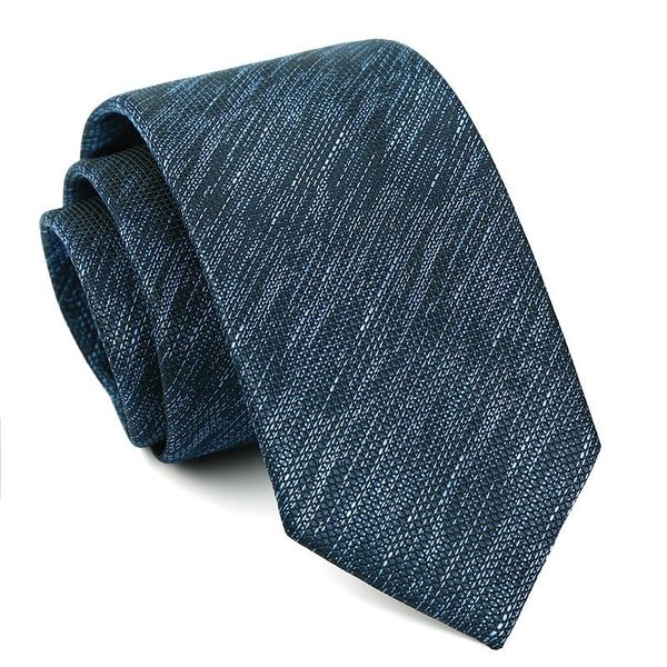 

2020 new designers brands fashion business 7cm slim ties for men black blue denim necktie work formal with gift box, Black;gray