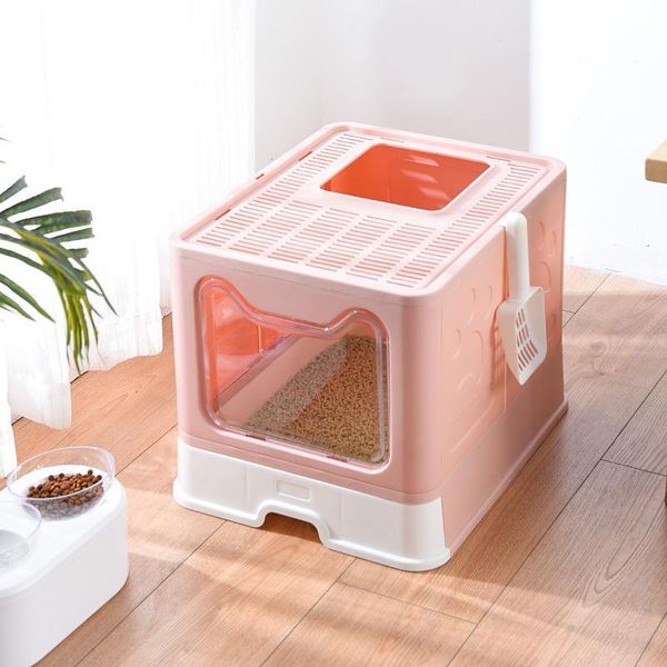 

other cat supplies foldable litter basin head drawer type splash proof in toilet fully enclosed
