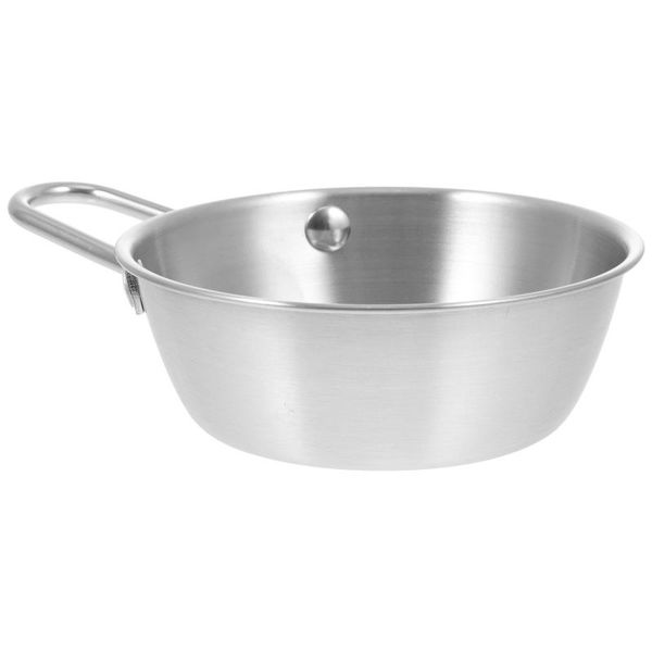 

bowls 1 pc korean stainless steel rice bowl cuisine container with handle