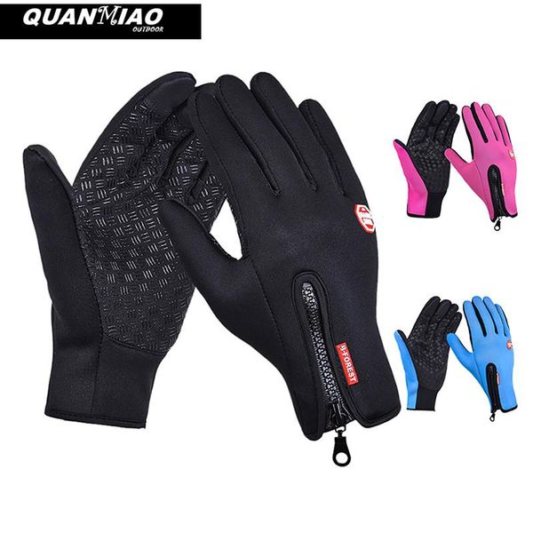 

ski gloves quanmiao women men snowboard winter motorcycle riding waterproof windser camping leisure mittens