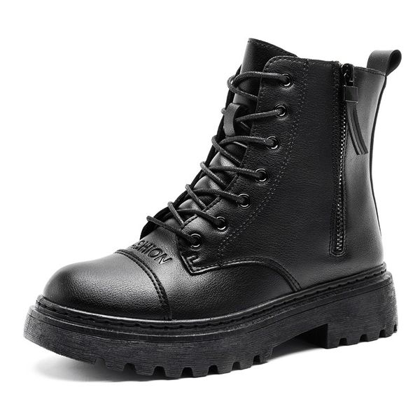 

boots designer shoes women's platform female women black ankle woman booties warm shoe boot solid hpn9