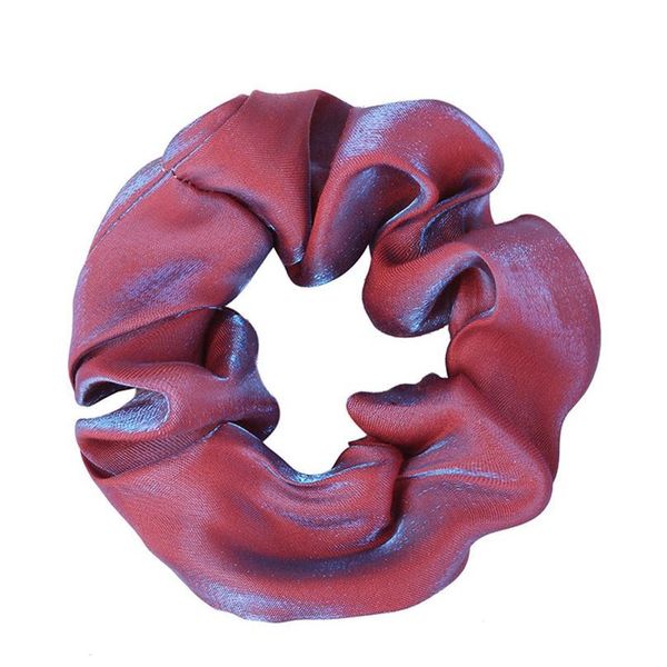 

solid color reflect light hair scrunchies ponytail holder soft stretchy hair elastic rope accessories for women hairba qylzhx, Blue;red