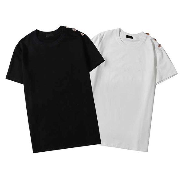 

23 mens women designers t shirt fashion men s casual man clothing street designer shorts sleeve clothes tshirts m-xxl bl1, White;black