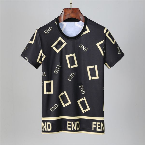 

fashion mens designers t shirt luxurious men women couples casual short sleeve mens round neck tees 5 colors, White;black