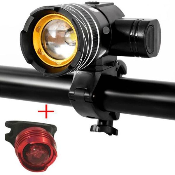 

bike t6 led light headight usb rechargeable frontlight cycling lamp m68d