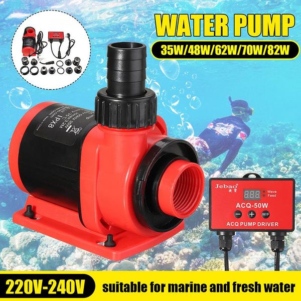 

professional 35/48/62/70/82w silent digital submersible water fountain pump filter fish pond aquarium water pump tank fountain