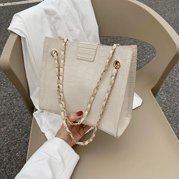 

evening bags women's fashion ins chain shoulder bag lady large capacity handbag and purse vintage stone print small square