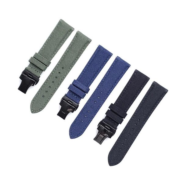 

watch bands for coros apex pro canvas nylon strap band / 46mm 42mm pace 2 pace2 replace wristband watchband butterfly buckle bracelet, Black;brown