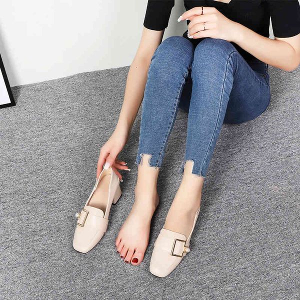 

thick heel shoes with versatile british style women's middle spring new summer outlet black friday