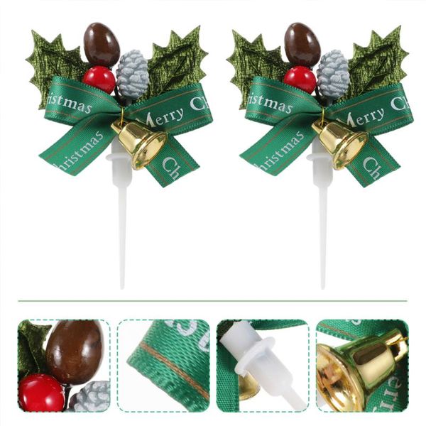 

greeting cards 10pcs christmas party cake ers festive bell berry decorations