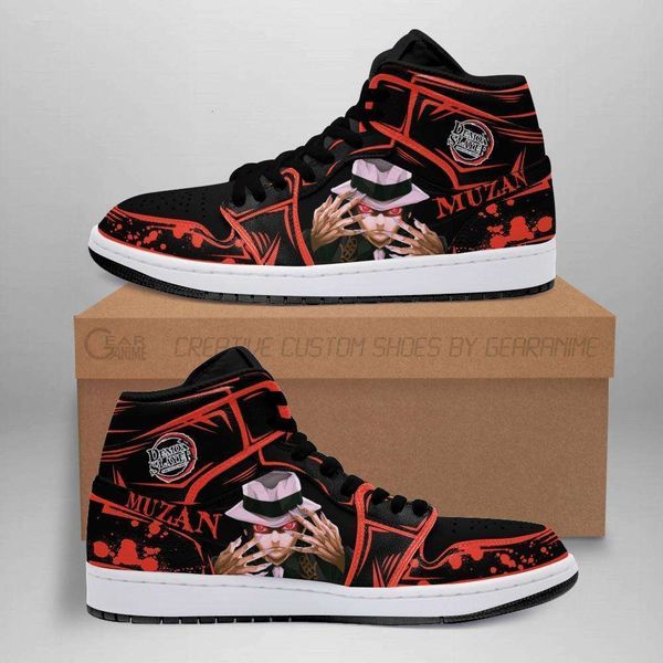 

customization lord muzan shoes boots demon slayer anime sneakers fan gift idea uqxd