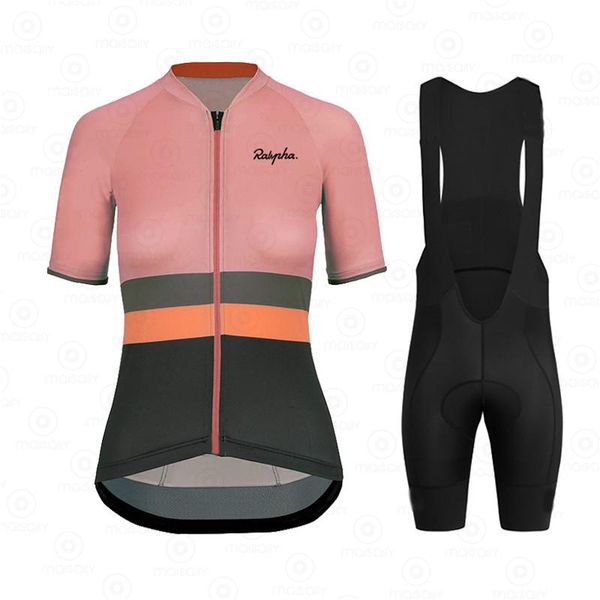 

racing sets ralvpha cycling clothing ropa ciclismo women jersey set short sleeve female 2021 mtb uniform summer bikesuit, Black;blue
