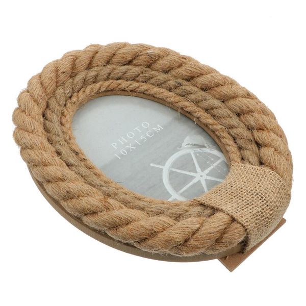 

frames rope decorative picture frame 6 inches po pretty wood holder