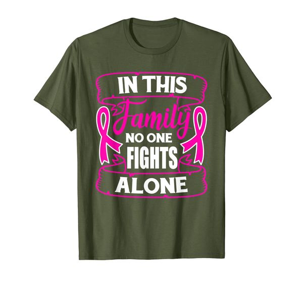 

In This Family No One Fights Alone Shirt Breast Cancer Gifts T-Shirt, Mainly pictures