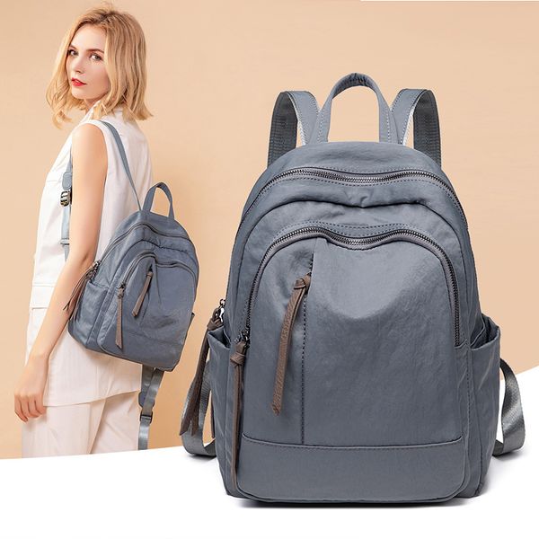

oxford cloth backpack women's 2021 new anti theft easy to take schoolbag light and large capacity leisure travel bag fashion