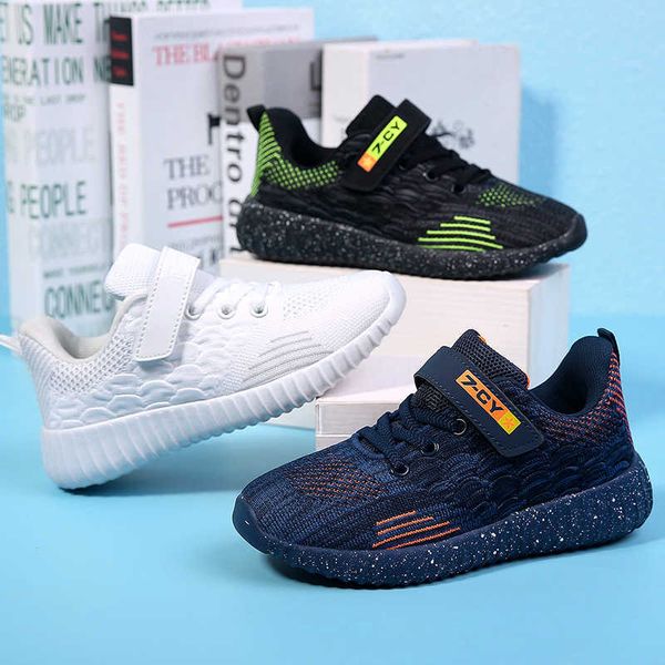 

2022 children's running sneakers breathable lightweight soft non-slip leisure comfortable walking shoes boys girls g1025, Black;red