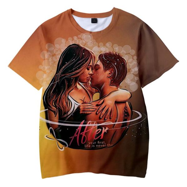 

men's t-shirts movie after we collided 3d printed t shirt fashion summer casual harajuku streetwear short sleeve top, White;black