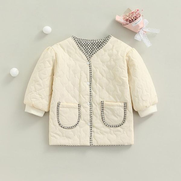 

down coat toddler baby girls thermal winter with pockets beige argyle printed fashion v-neck reversible jacket warm fleece outerwear, Blue;gray