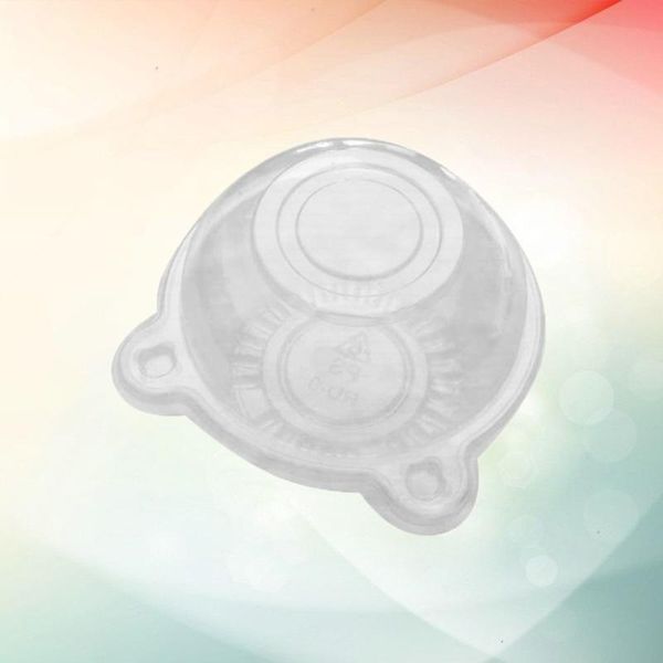 

50pcs disposable cake pastries boxes cases transparent cupcake muffin dome holders cups