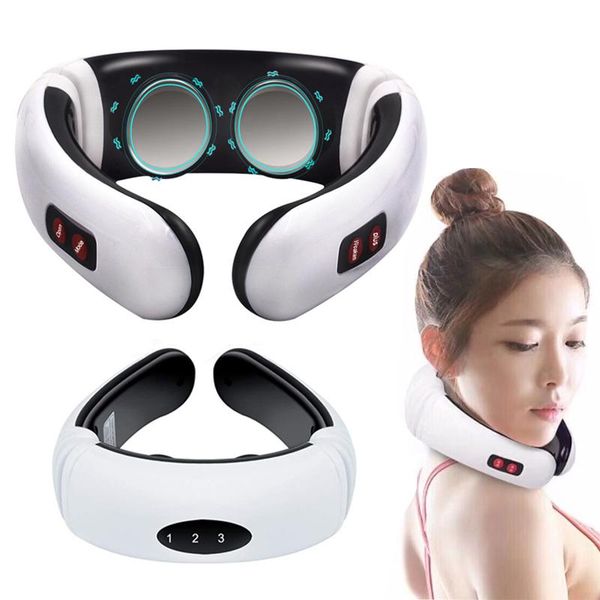 

accessories electric neck back massager for pain relief, intelligent portable infrared heating cervical vertebra treatment shoulder