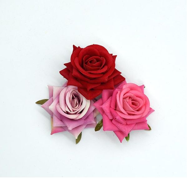 

5pcs artificial flowers for wedding christmas home decorations silk roses diy a cap gifts wreath fake flow jllyai
