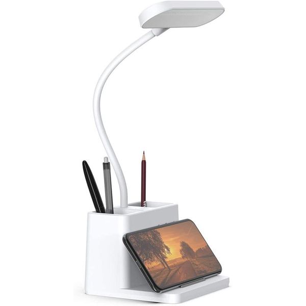 

table lamps d2 led desk lamp with pen holder light for computer/deskrechargeable eye-caring flexible gooseneck bedside