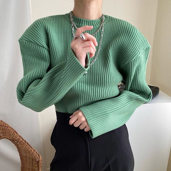 

2021 new japanese autumn and winter fashion simple warm thin sweater round neck long sleeve dp9f, White;black