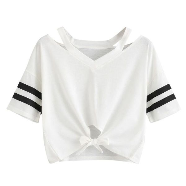 

women's t-shirt women ladies short sleeve round neck casual for summer comfortable clothes arrival t shirt feminina, White