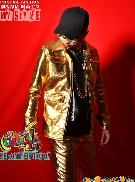 

men's jackets golden jacket men multi-pocket pu clothes mens and coats jaqueta masculina chaqueta hombre casaco masculino, Black;brown