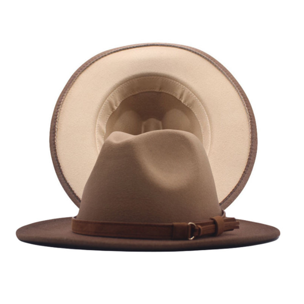 

wide brim hats winter gradient wide-brimmed hat autumn woolen female male ladies fedoras jazz european american suede belt, Blue;gray