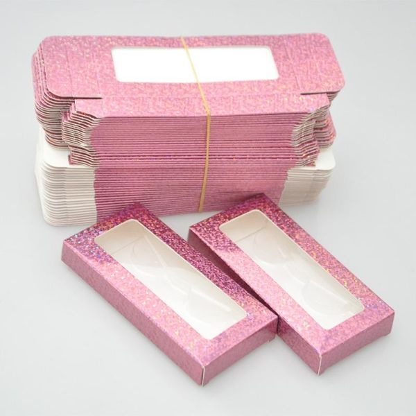 

false eyelashes wholesale eyelash packaging box lash boxes package custom rectangle quicksand rose red cardboard mink lashes makeup case ven