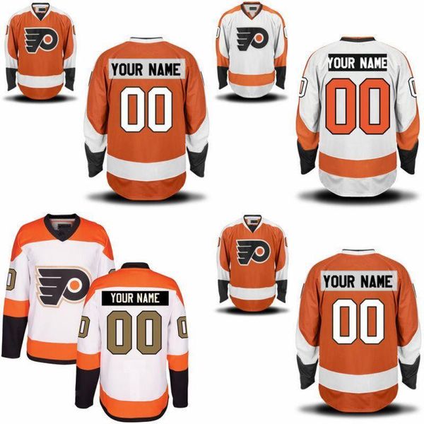 

2016 philadelphia flyers jersey custom any player any number mens hockey jerseys name and number stitched embroidery, Black;red