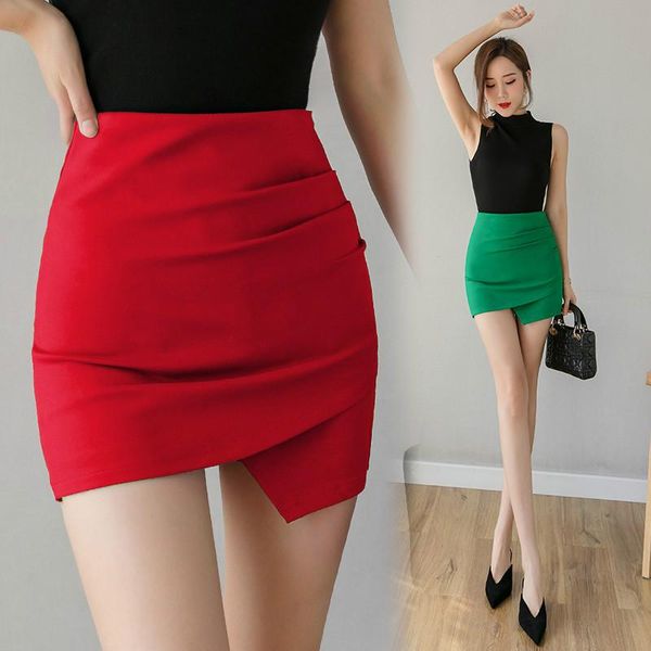 

skirts plus size s-3xl women high waist package hip bodycon mini skirt female summer fashion irregullar, Black