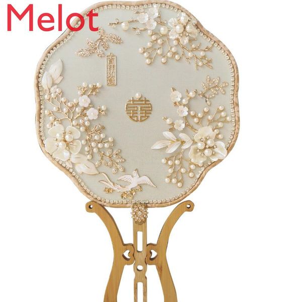 

chinese style wedding bouquet handmade antique style bridal bouquet circular fan home decor hand fans lace fan