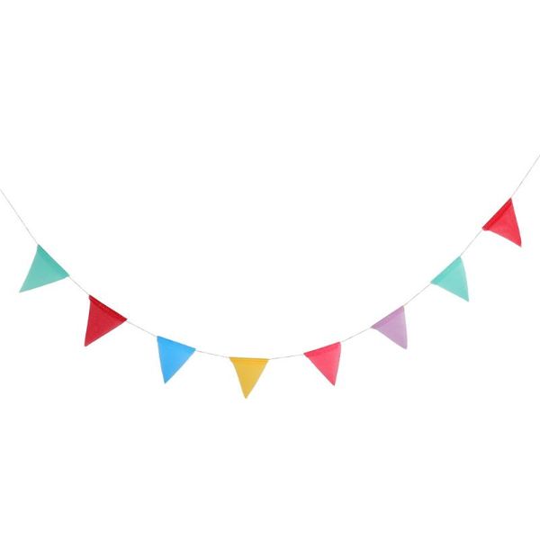 

party decoration 1 pack colorful hanging banner imitated burlap pennant ornaments