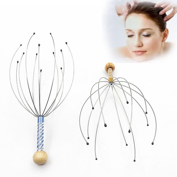

1pc ocs head scalp relaxation massage pain relief body massager stress release relaxing claw metal massager device unisex