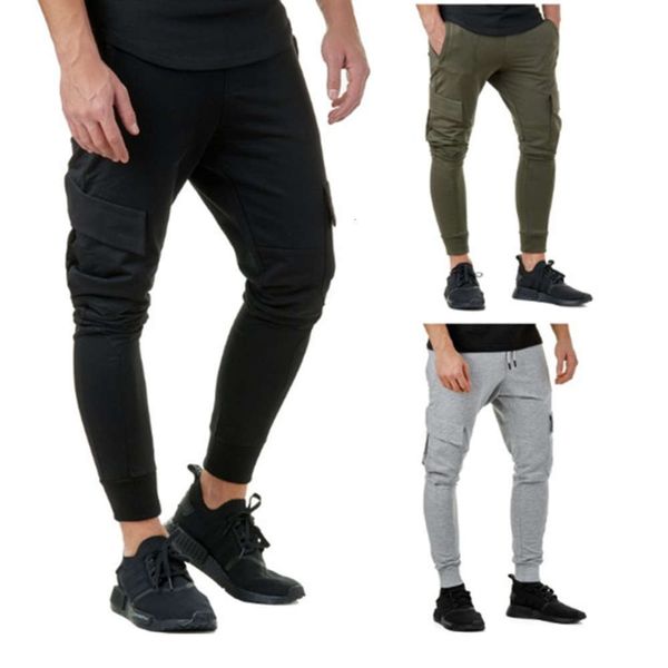 

new men's trousers casual large size leggings men's sports pantswinter, Black