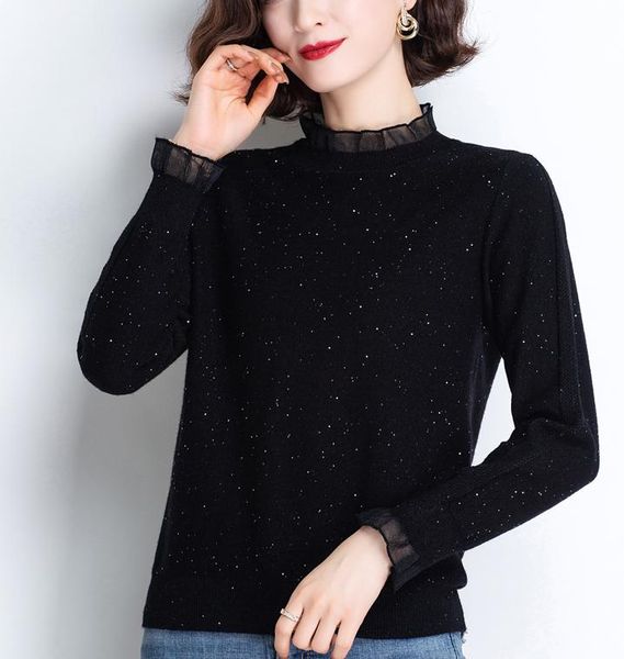 

women's sweaters 2021 style women sweater knitted fashion femme jumper gray22, White;black